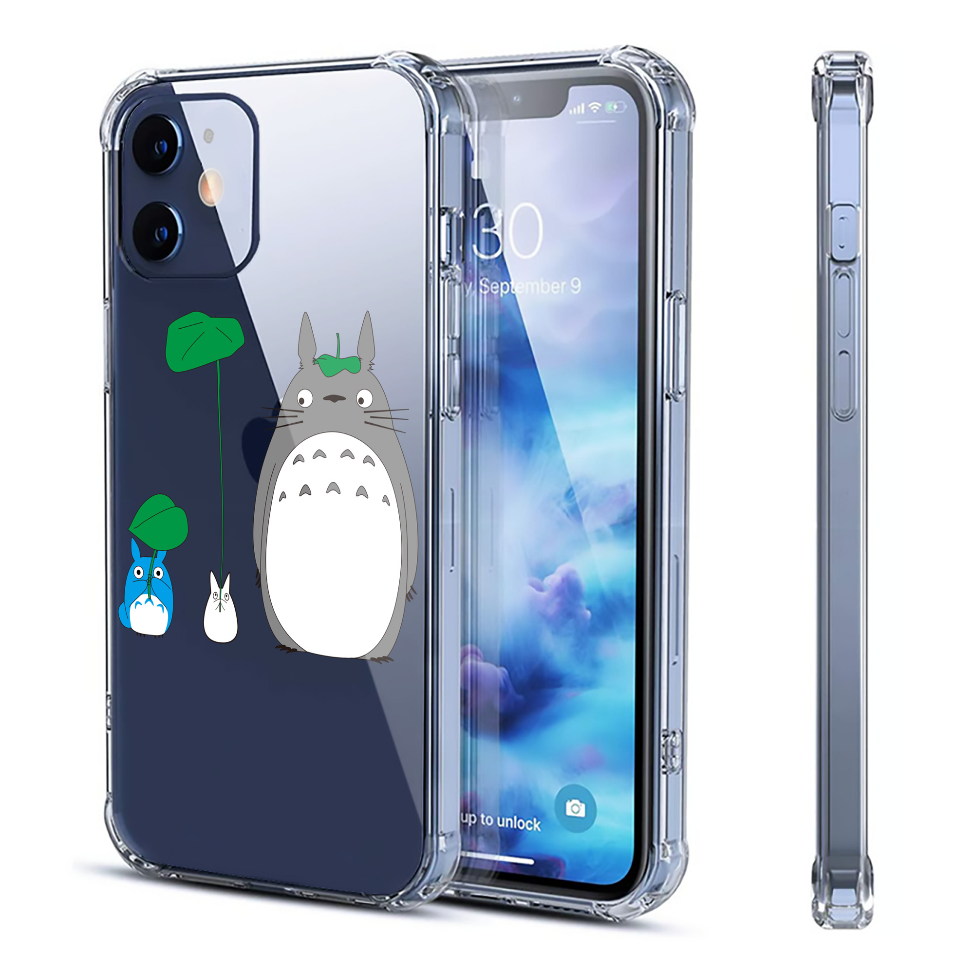（画像用） となりのトトロ 草壁メイ 草壁サツキ My Neighbor Totoro Satsuki Kusakabe Mei Kusakabe 【iPhone 12シリーズ対応】透明スマホケース（クリアソフトケース）